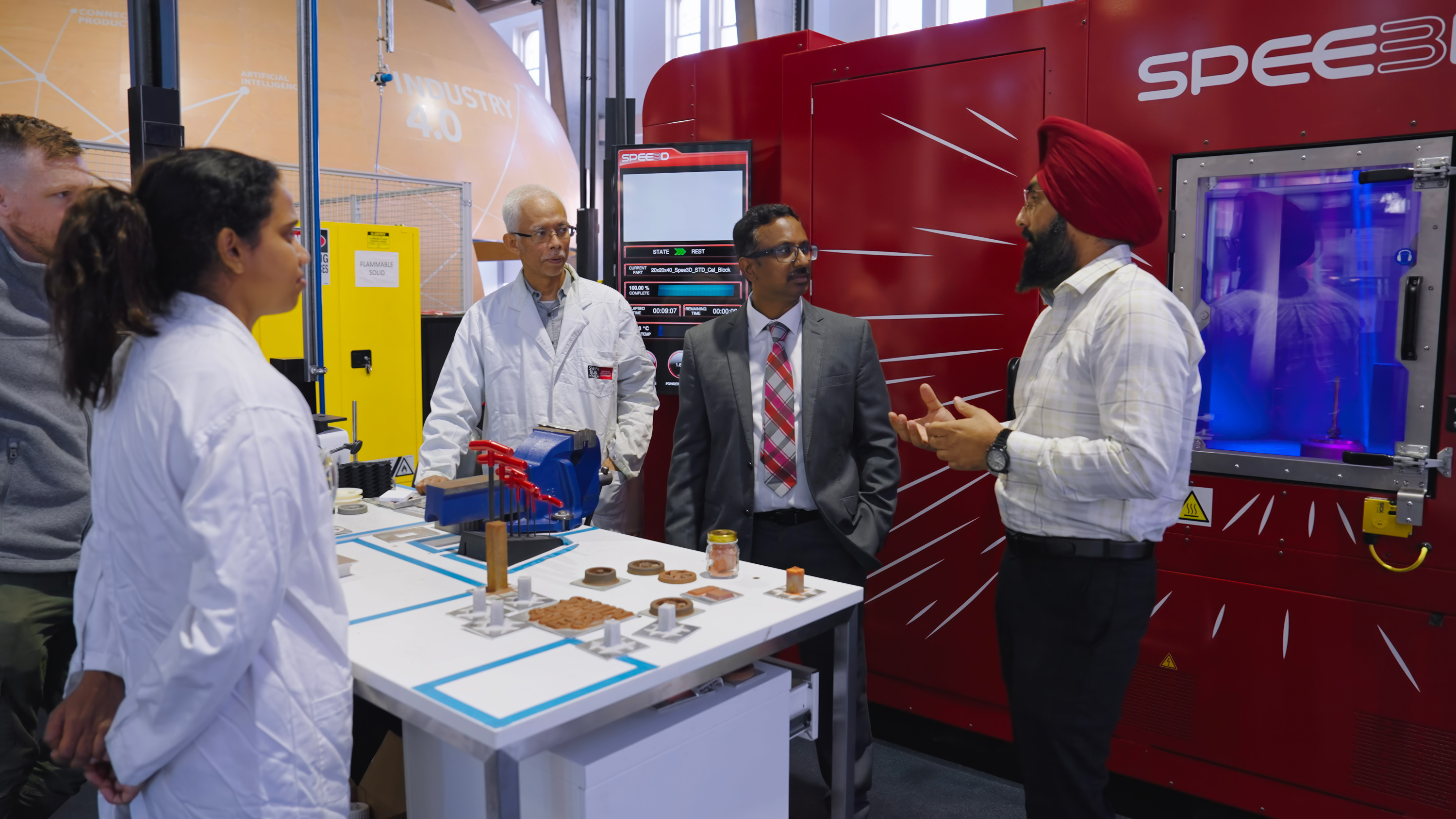 Professor Suresh Palanisamy discussing the technology