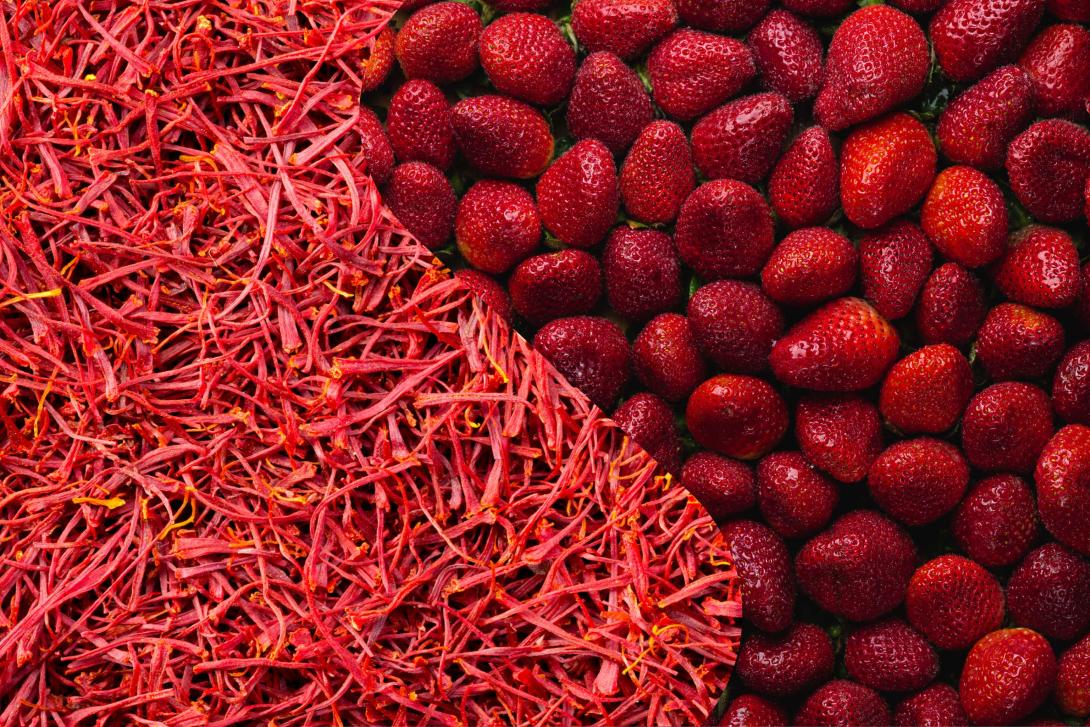 Strawberries and saffron